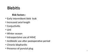Complication of Glaucoma Surgery (Trabeculectomy) .pptx