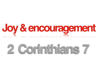 2 Corinthians 7
 