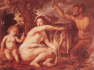 El nadó fou amagat a Creta, on el nodrí la cabra-ninfa  Amaltea , fins que Zeus, ya adult, lluità contra  son padre i els altres Titans ( Titanomàquia ). 