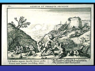 Ara existeix una estirp de  ferro . Mai no es veuran lliures de fatigues i misèries ni deixaran de consumir-se .... ; però no obstant això, també es mesclaran alegries amb mals i desgràcies. 