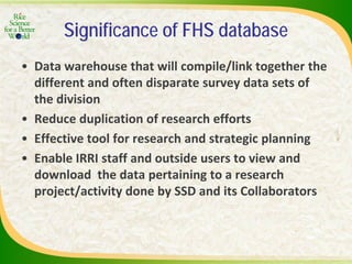 Experience and lessons of the Rice Information Portal in Asia – bringing information to farmers and influencing policies