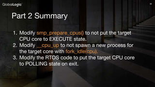 “Linux Kernel CPU Hotplug in the Multicore System” | PPTX