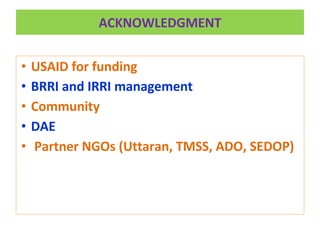 Oilseed crops in rice-based farming systems in southern Bangladesh