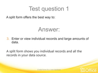 2 crear formularios training presentation - create forms for a new ...