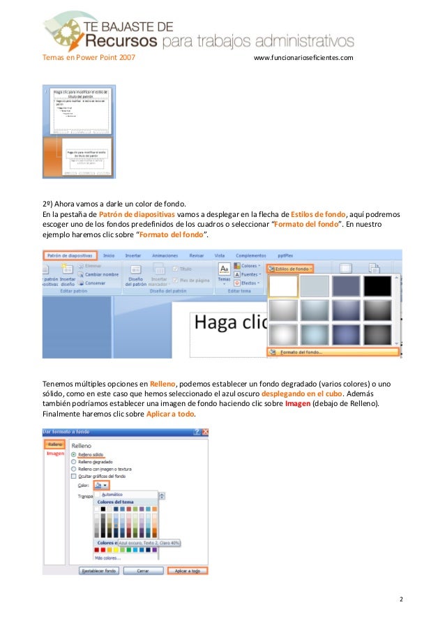 Temas para o powerpoint 2007