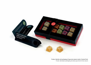 Frutier, identity and packaging of gourmet sweets made of natural fruit.
          Frutier, identidad y packaging de dulces gourmet de fruta natural.
 