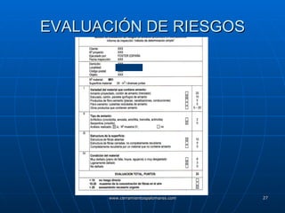EVALUACIÓN DE RIESGOS 