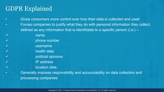 Introduction to EU General Data Protection Regulation: Planning ...
