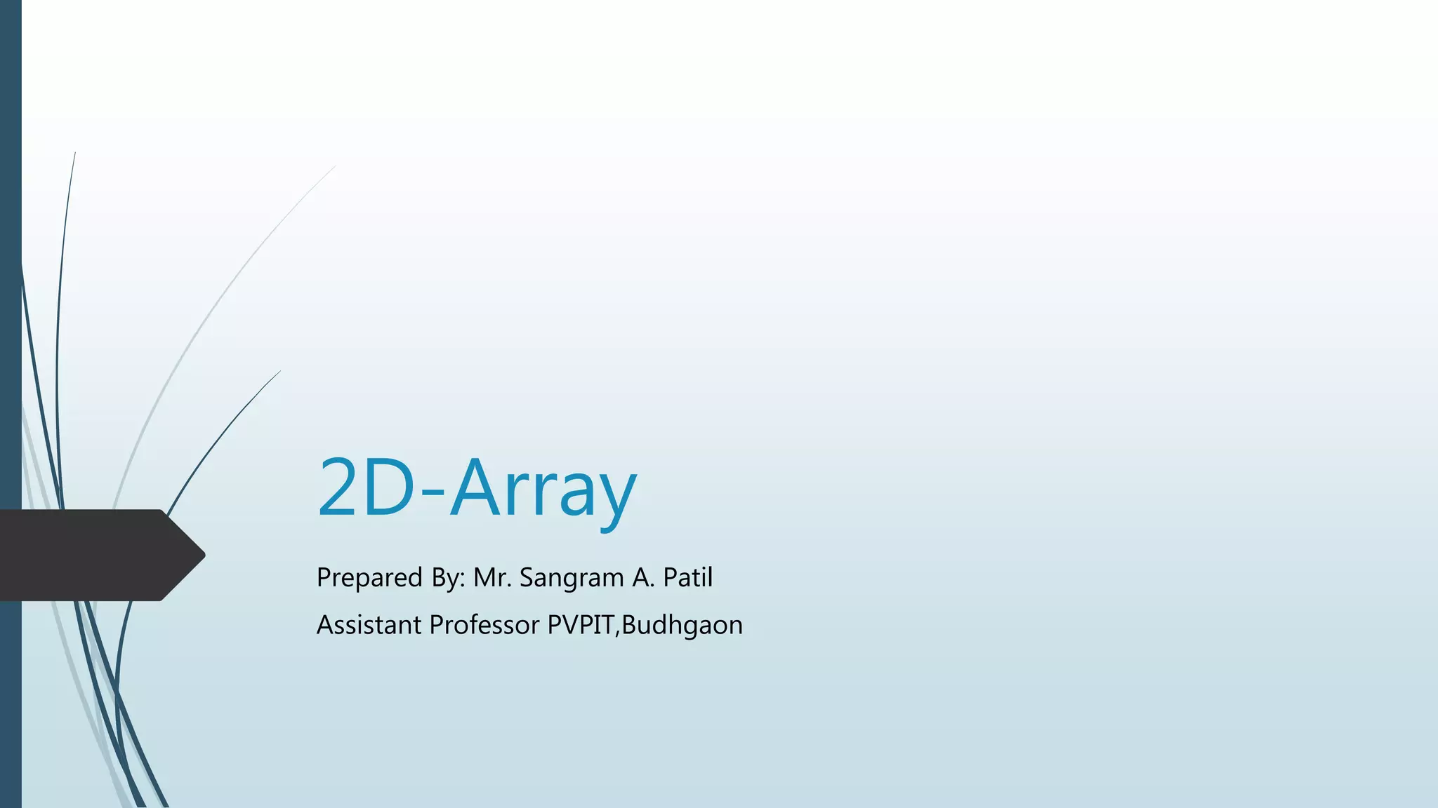 Two dimensional Array | PPT