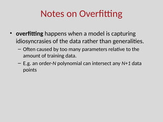 Machine learning overfitting problem explained | PPTX