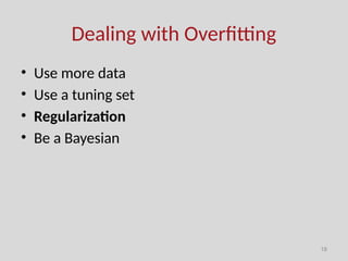 Machine learning overfitting problem explained | PPTX