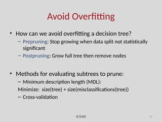 Machine learning overfitting problem explained | PPTX
