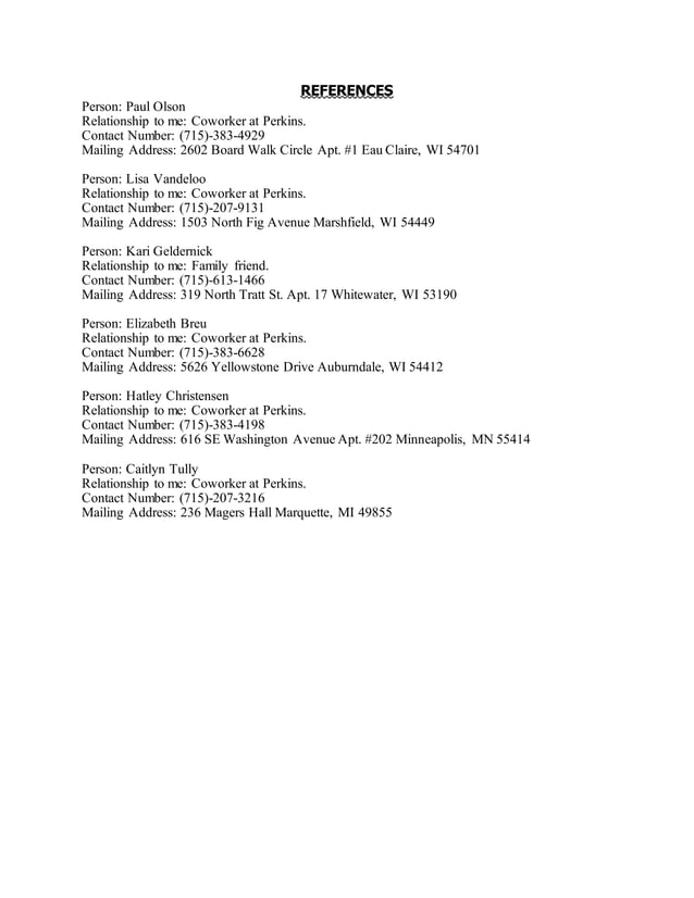 Stephanie Rasmussen Resume