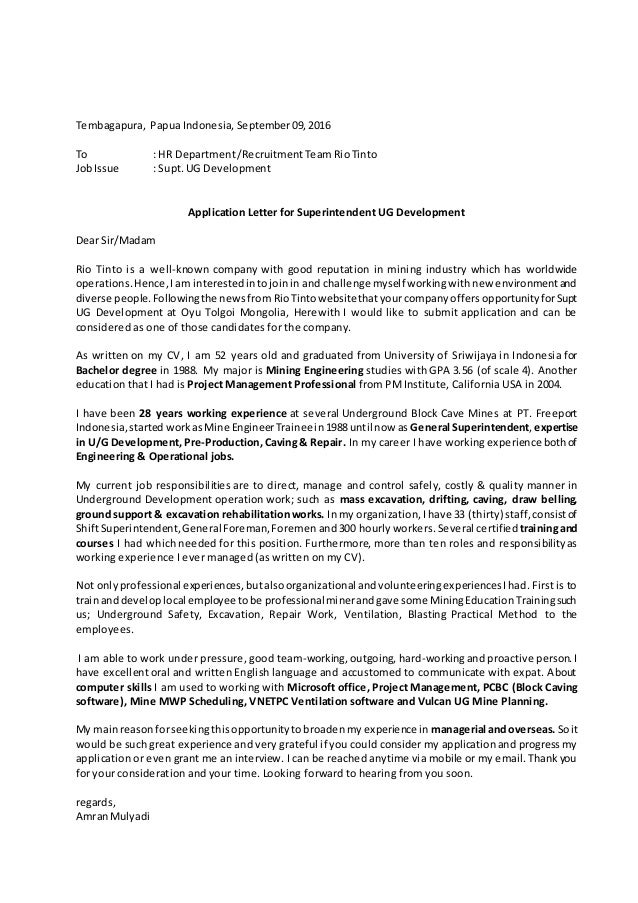 Cover Letter Amran Mulyadi Cover Letter Amran Mulyadi