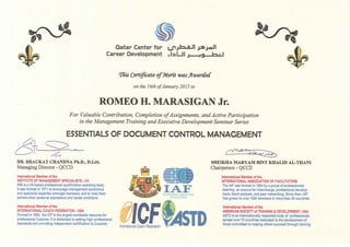 Training Certificate - DC