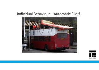 Individual BehaviourIndividual BehaviourIndividual BehaviourIndividual Behaviour –––– Automatic Pilot!Automatic Pilot!Automatic Pilot!Automatic Pilot!
 