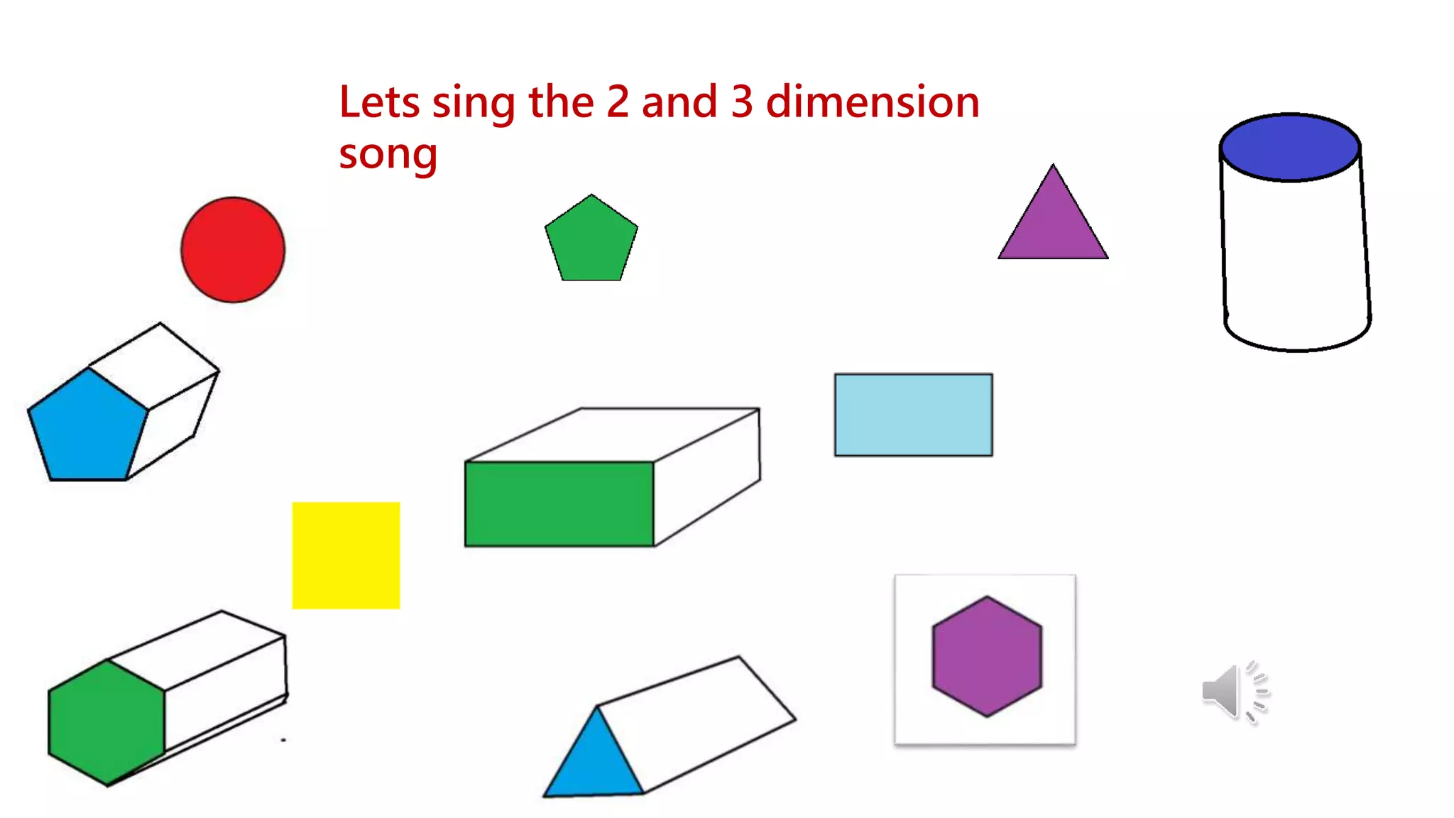 Lets sing the 2 and 3 dimension
song