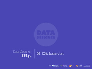 Data Designer
D3.js
05 : D3.js Scatter chart
 