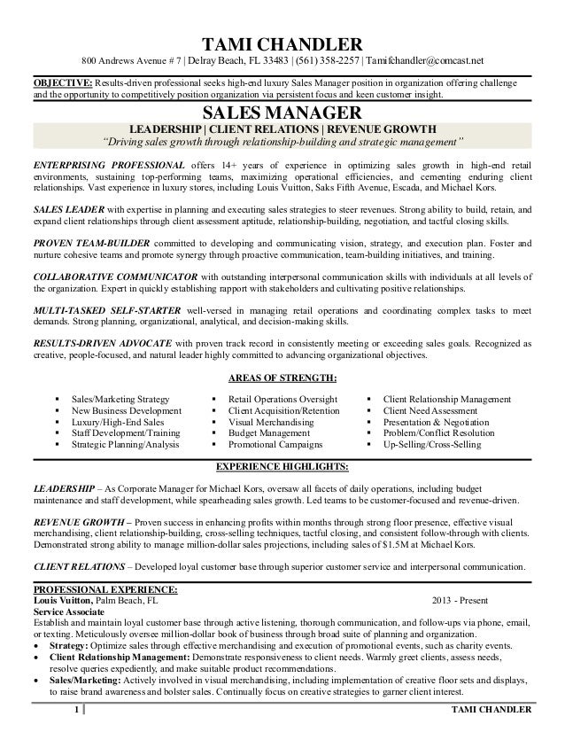 tami chandler resume