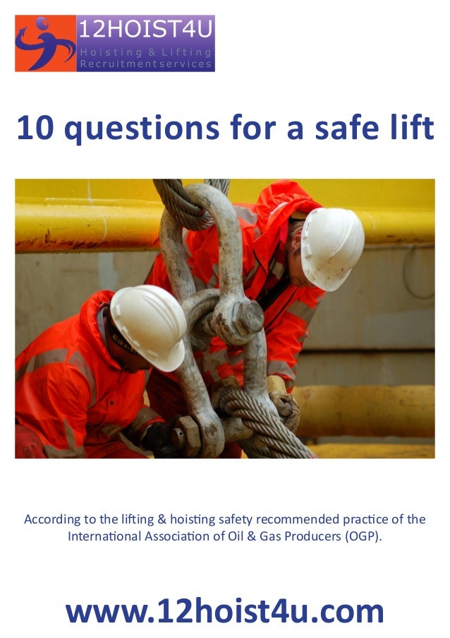 10 Questions for a safe lift A4