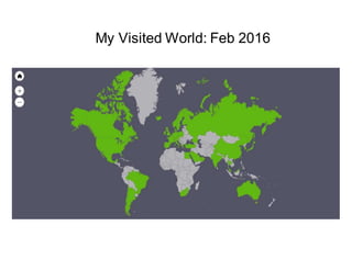 My Visited World: Feb 2016
 