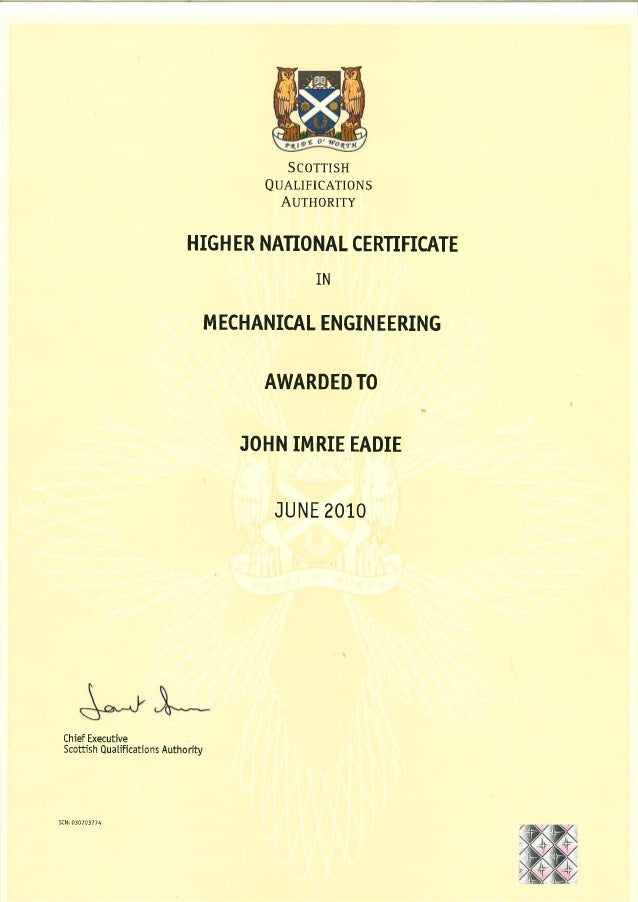 hnc mechanical engineering
