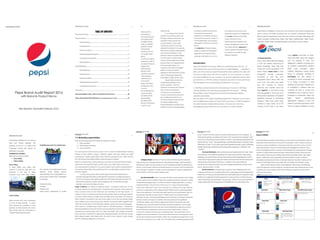 2Established Brand -Pepsi- Brand Audit (Report format) with added recommendations