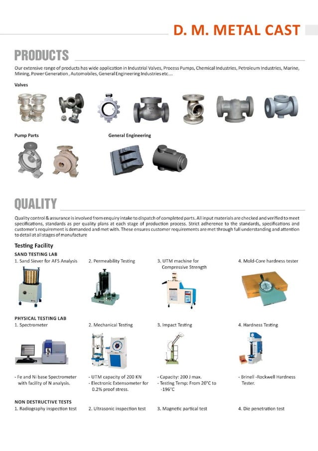 DM Metal Cast Catalog PDF