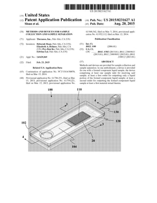 Patent App 20150231627