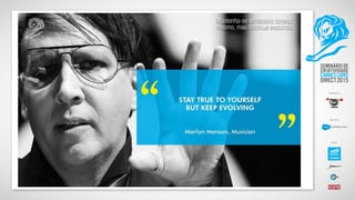 Mantenha-se verdadeiro consigo
mesmo, mas continue evoluindo
 