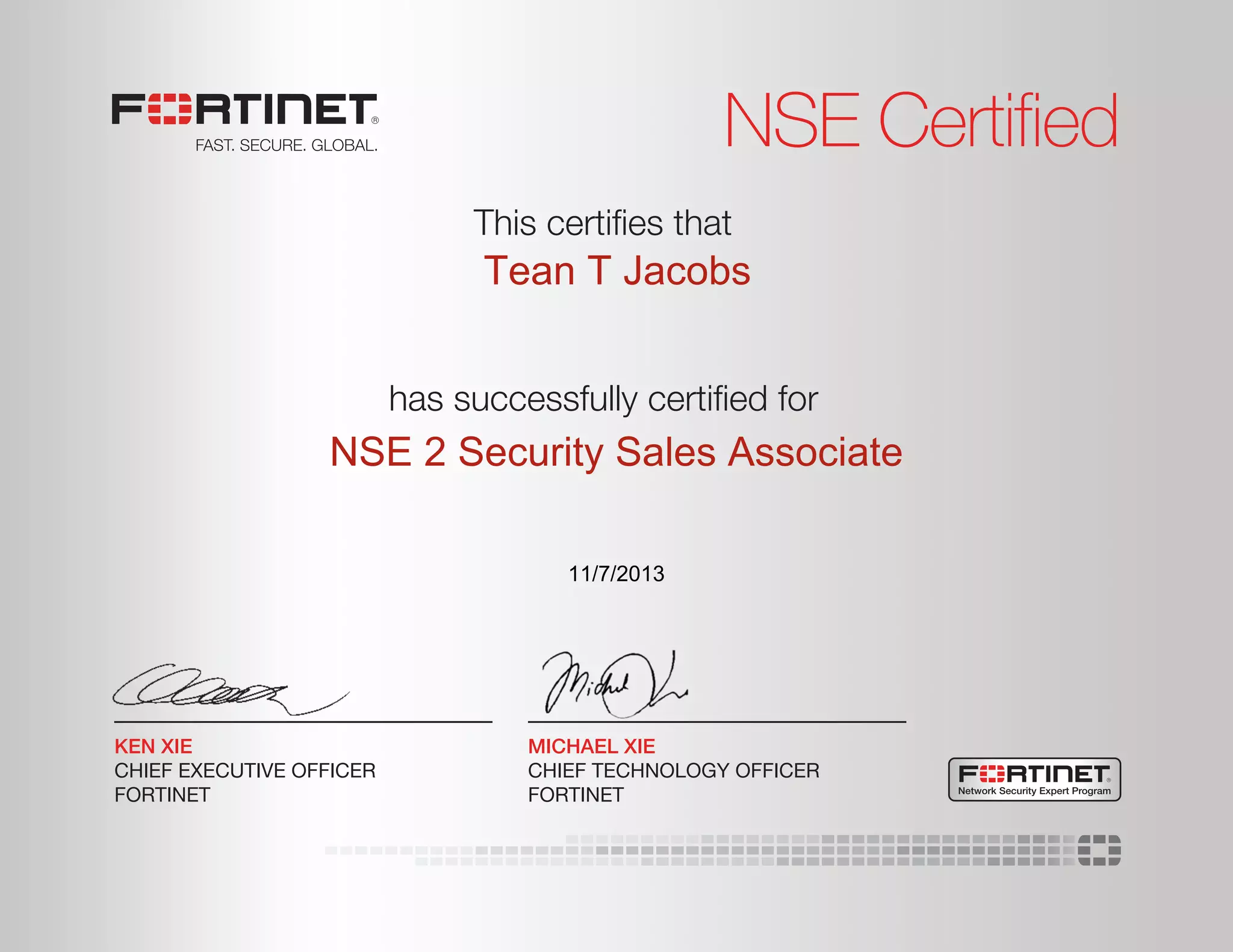 Fortinet NSE 2 Security Sales Associate | PDF