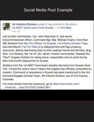 SSocial Media Post Example
 