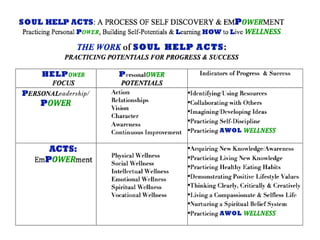 SOUL HELP ACTS - OverView
