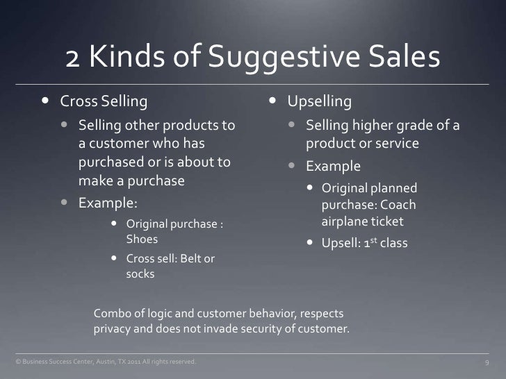 suggestive sales for retailers daa seminar aug 2011