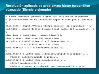 Resolución aplicada de problemas: Motor turbohélice
avanzado (Ejercicio ejemplo)
 