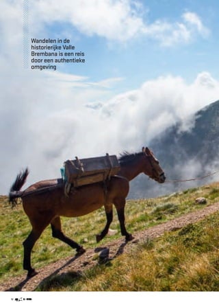 12
Wandelen in de
?historierijke Valle
?Brembana is een reis
door een authentieke
?omgeving
 