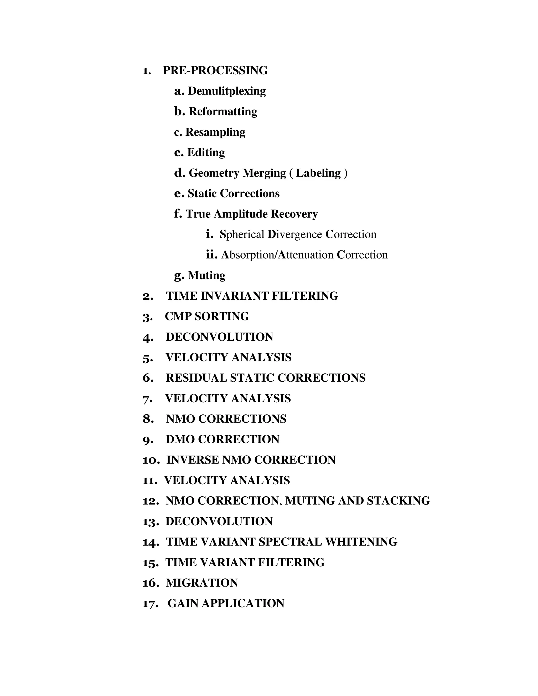2 d and 3d land seismic data acquisition and seismic data processing | PDF