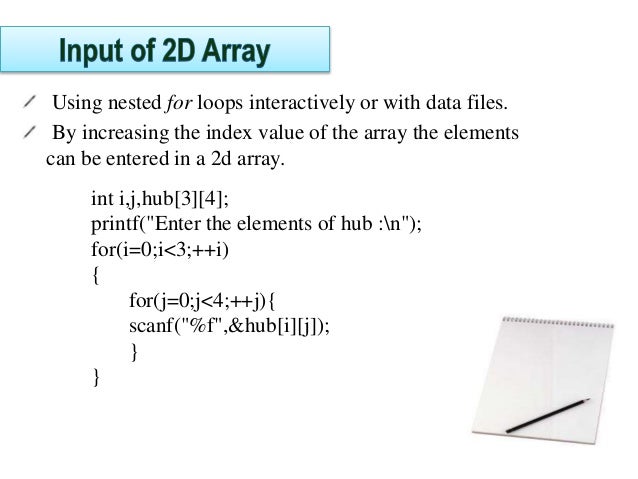 Two Dimentional Array