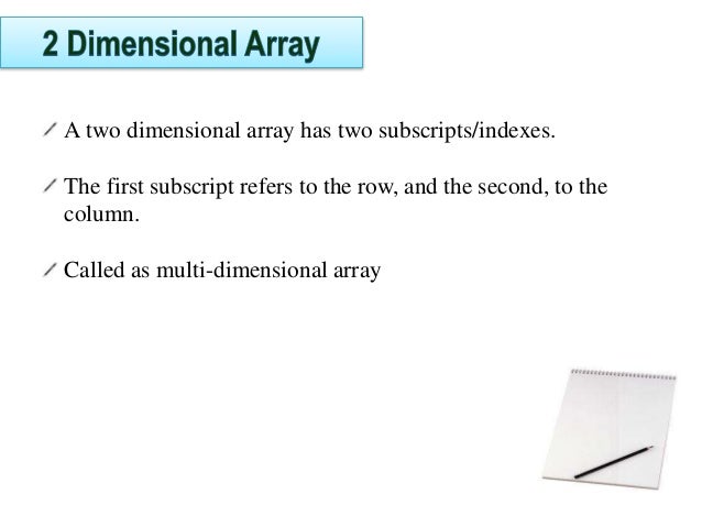 Two Dimentional Array