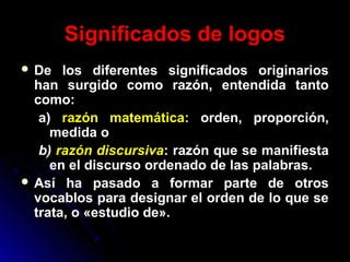 EL PENSAR MÍTICO-RELIGIOSO Y EL PENSAR LÓGICO-RACIONAL Slide 24