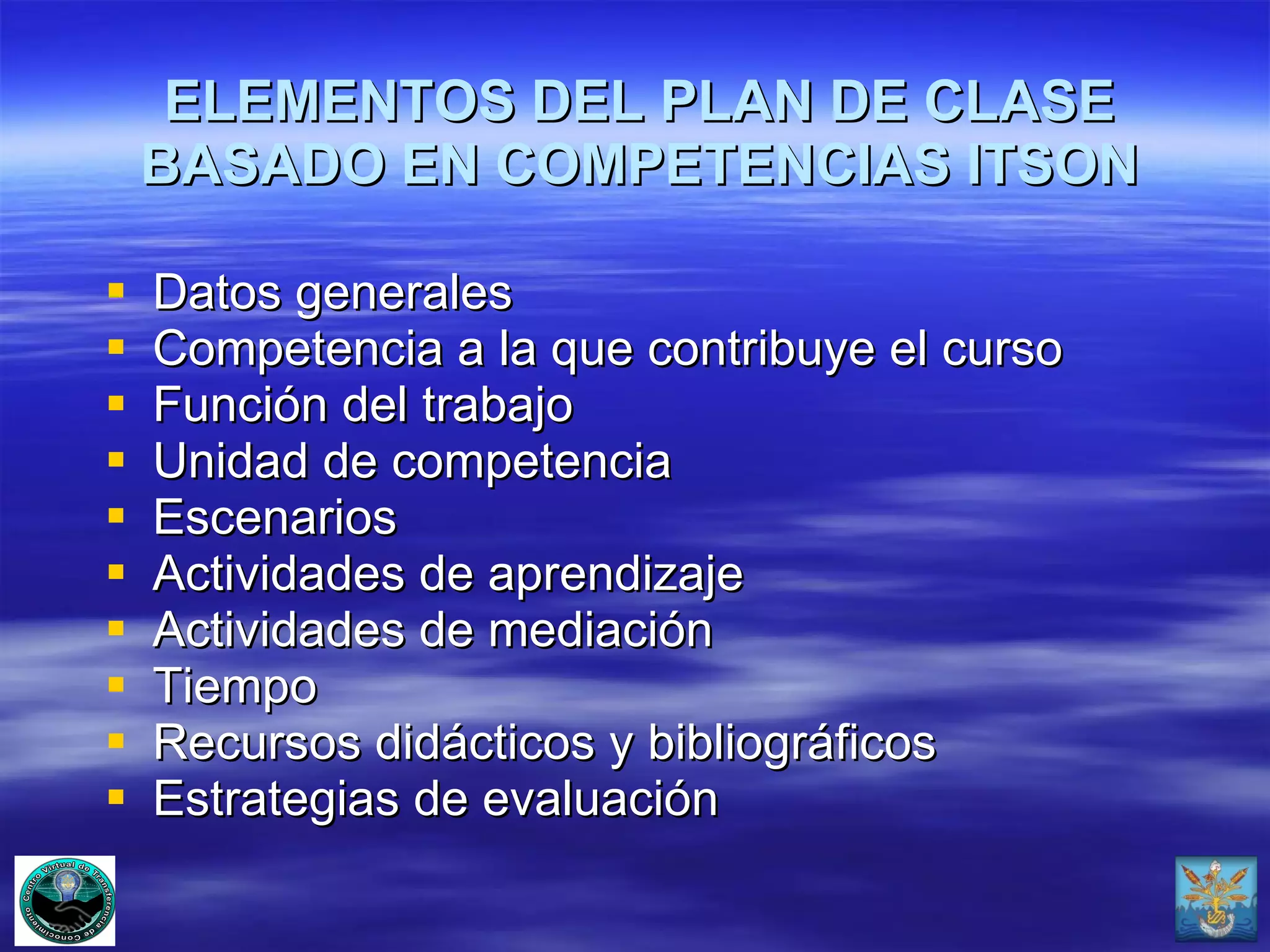 PLAN DE CLASE BASADO EN COMPETENCIA | PPT