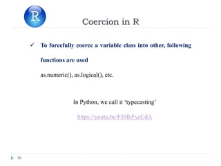 2 data types and operators in r | PPT | Free Download