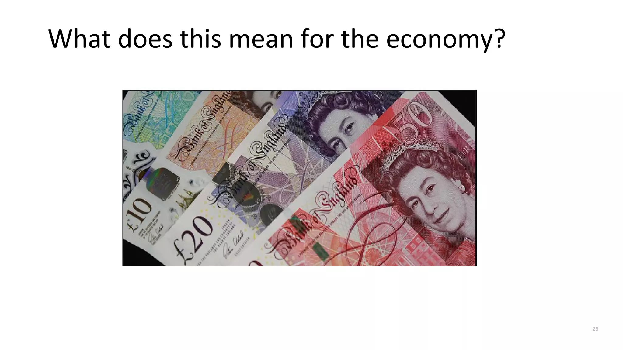What does this mean for the economy?
26
 