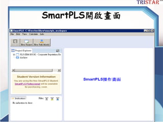 SmartPLS開啟畫面
三星統計服務有限公司
 