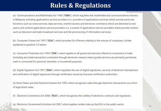 Rules & Regulations
62
 