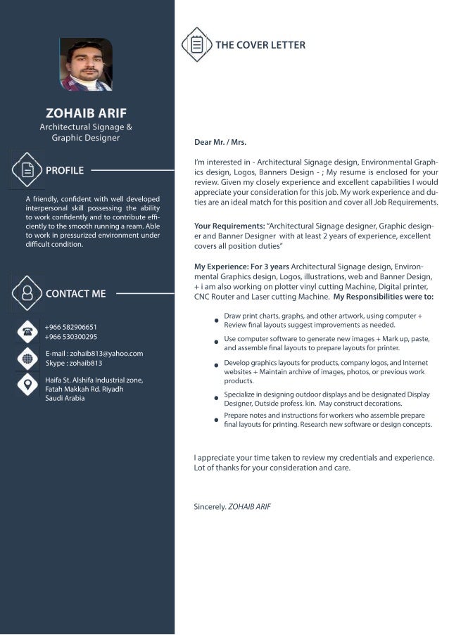 portfolio for applying job
