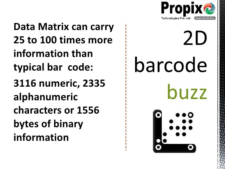 The 2D Code Data Matrix