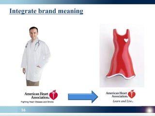 Integrate brand meaning




   16
 