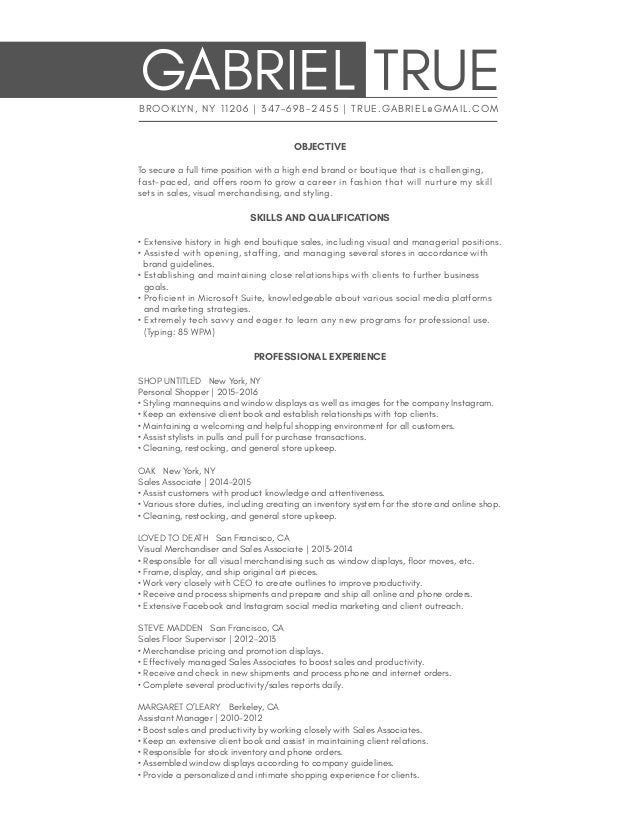 lead sales associate resume