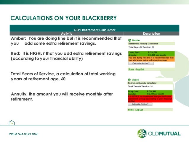 old mutual living annuity